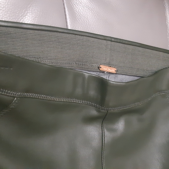 Free people faux leather leggings with suede interior. - Picture 3 of 6